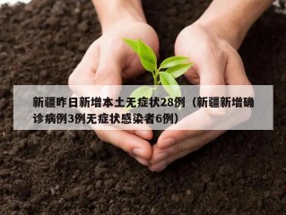 新疆昨日新增本土无症状28例（新疆新增确诊病例3例无症状感染者6例）