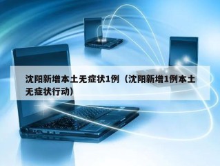 沈阳新增本土无症状1例（沈阳新增1例本土无症状行动）